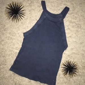 American Eagle Ribbed Tank Crop Top